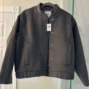 Abercrombie Wool-blend bomber jacket (brand new with tag)